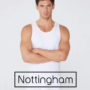 NOTTINGHAM - Canotta uomo spalla larga in lana e cotone 3 Pezzi - VL18