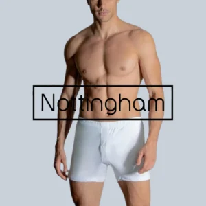 NOTTINGHAM - B12930 Boxer uomo in filo di scozia apertura anteriore - 3 Pezzi