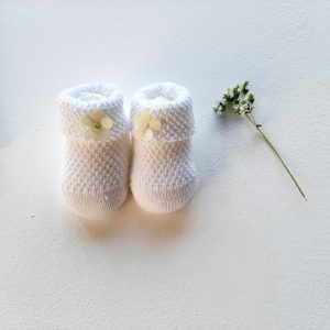 Scarpette bianco/giallo fiorellino