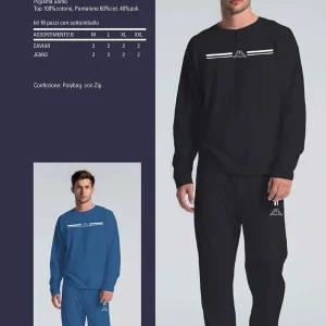 26100 PIGIAMA IMBUSTATI UOMO IN COTONE – KAPPA