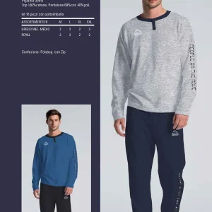 26104 PIGIAMA IMBUSTATI UOMO IN COTONE – KAPPA