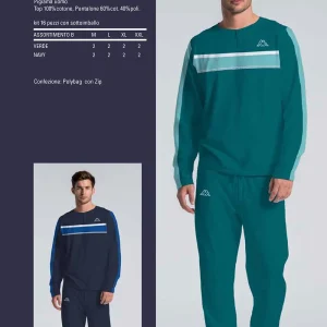 26107 PIGIAMA IMBUSTATI UOMO IN COTONE – KAPPA