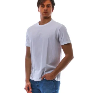ALTEA T-SHIRT BIANCA IN CREPE DI COTONE 2155200