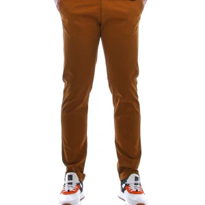 BERWICH PANTALONE CHINO IN TWILL DI COTONE COLOR BRONZO TS0424X