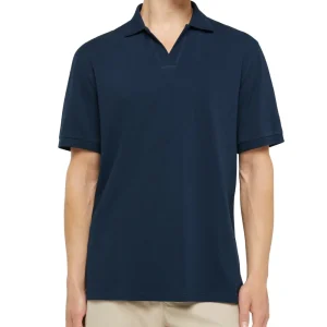 Mc2 Saint Barth Polo Tinta Unita Charles Blu Navy