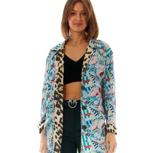 5 PROGRESS GIACCA CON FANTASIE A CONTRASTO 6100 MULTICOLORE