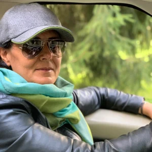 Stola pura Lana stampata disegno sfumato Colore Verde Petrolio Cod 363