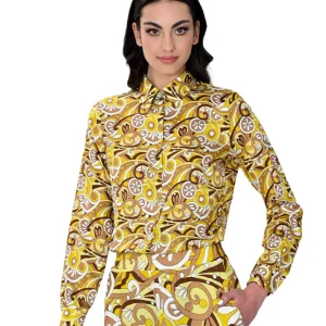 MONDRIAN VENEZIA CAMICIA FANTASIA MULTICOLORE GIALLA 38043