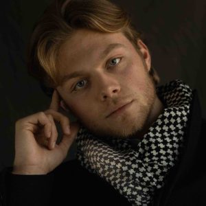 Sciarpa in pura Lana stampata colore Bianco Nero Cod 402