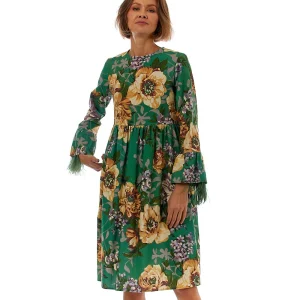 SHIRTAPORTER ABITO IN VELLUTO FANTASIA DR2806 MULTICOLORE