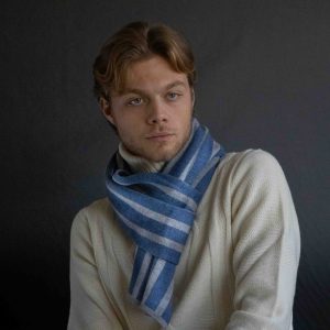 Sciarpa maglia in pura Lana rigata Cod 047 Cod 048  Cod 049