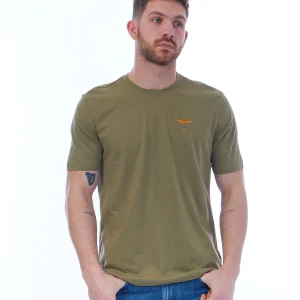 AERONAUTICA MILITARE T-SHIRT BASICA TS1580J372 VERDE