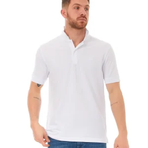 SUN68 POLO COLD DYE DETAILS EL. A33103 BIANCO