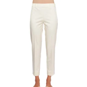 D.EXTERIOR PANTALONE A SIGARETTA 56923 BIANCO PANNA
