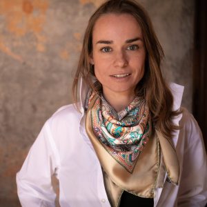 Foulard cm 90x90 Pura Seta disegno Cashmere colore Beige Cod 557