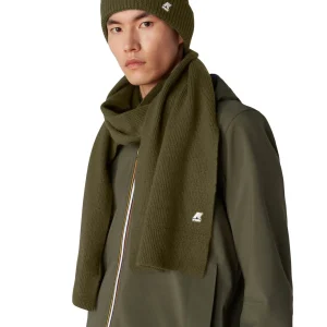 K-WAY SCIARPA ETIENNE CARDIGAN STITCH WOOL K008K00 VERDE