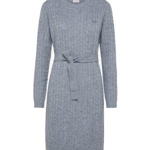 SUN68 ABITO GIROCOLLO A TRECCE K43214 GRIGIO