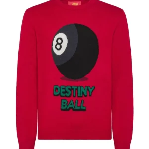 SOCKS BURGER AND FRIES MAGLIA GIROCOLLO DESTINY BALL BFK43115 ROSSO