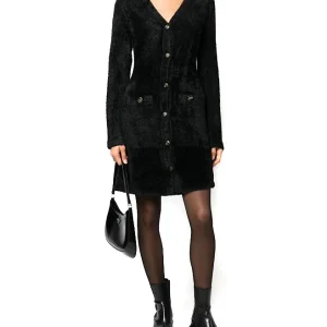 TWINSET CAPPOTTO / ABITO IN PUNTO PELLICCIA 32TT3183 NERO