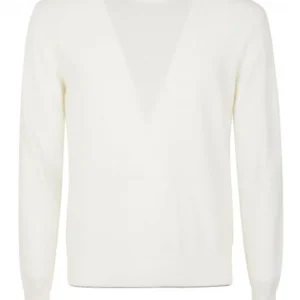 ALTEA MAGLIA GIROCOLLO IN LANA CON TOPPE 2361000 PANNA