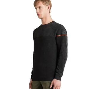 RRD MAGLIA GIROCOLLO VELVET OTTOMAN W23134 GRIGIO PIOMBO