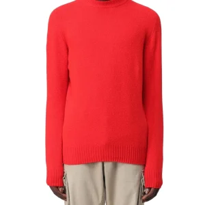 ALTEA MAGLIA GIROCOLLO IN LANA 2361002 ARANCIONE ROSSO