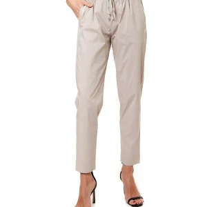 D.EXTERIOR PANTALONE JOGGING IN POPELINE 58589 BEIGE