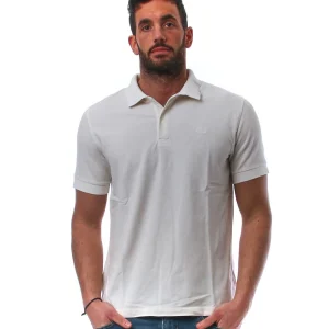 SUN68 POLO COLD DYE DETAILS EL. A34104 BIANCO