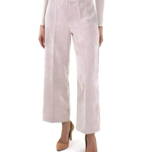 D.EXTERIOR PANTALONE ELASTICIZZATO IN VELLUTO 57733 GRIGIO CHIARO