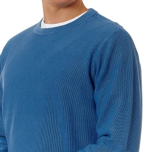 SUN68 MAGLIA GIROCOLLO IN COTONE PUNTO RISO K34118 AVIO