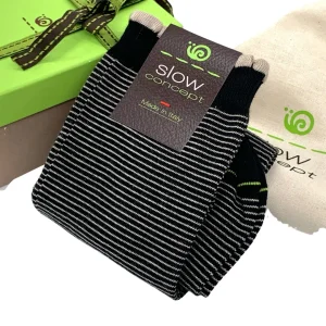 Calze Donna millerighe mezzo gambaletto cotone Nero Cod. 673