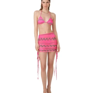 F**K MINI GONNA IN FANTASIA CON COULISSE FK24-0657X05 ROSA