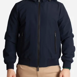 Bomber Cappuccio Zip Tech Bonded