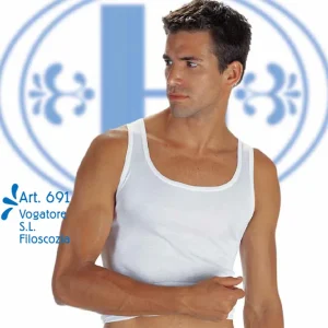 691 CANOTTA UOMO SPALLA LARGA FILO DI SCOZIA HENRI