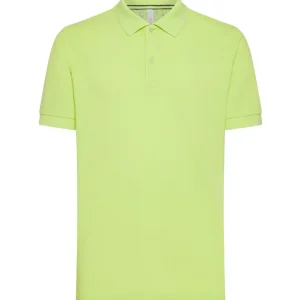 SUN68 POLO COLD DYE DETAILS EL. A34104 LIME