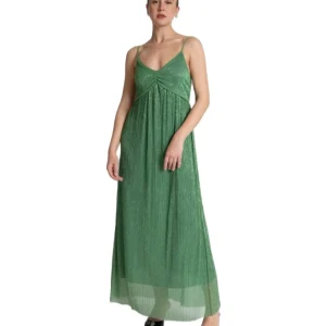 KAOS ABITO LUNGO IN LUREX QPJGX010 VERDE