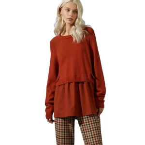 SEMICOUTURE MAGLIA IN MISTO LANA MEGAN Y2WA20 DATTERO