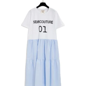 SEMICOUTURE ABITO EMMA Y2SJ12 PATCH RIGHE