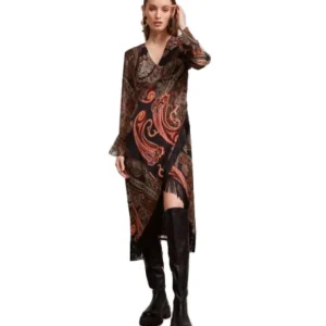 KAOS ABITO INCROCIATO CON FRANGE NIJAJ004