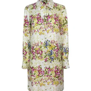 MAX MARA STUDIO ABITO STAMPA FLOREALE ORAZIO MULTICOLORE