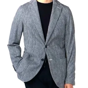 CIRCOLO 1901 BLAZER MONOPETTO IN PRINCIPE DI GALLES CN4314 BLU