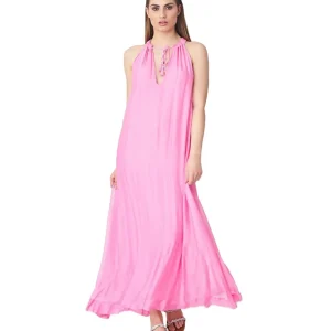 KAOS ABITO LUNGO IN MISTO SETA QPJCF001 ROSA