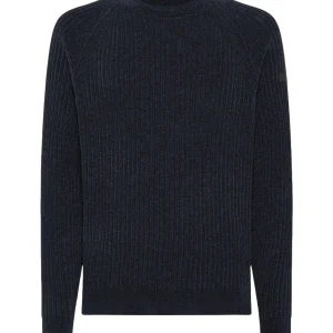 RRD MAGLIONE A COSTE VELVET RAVE ROUND W24137 BLU