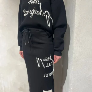 Completo Felpa & gonna Ricamo