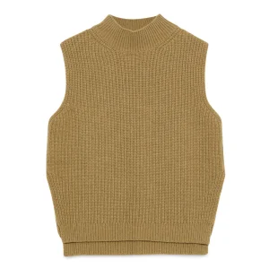 Maglia Sleeveless Rib WOMAN Wool .