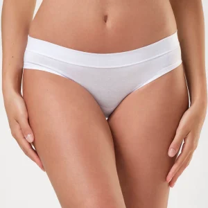 Slip vita bassa con fascia alta in cotone Modal Tencel