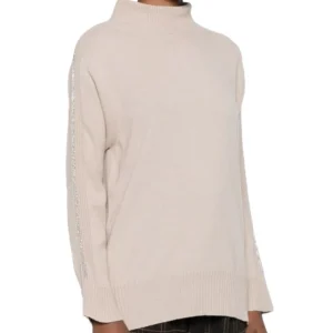 D.EXTERIOR Maglia con Catenella 59067 Vaniglia