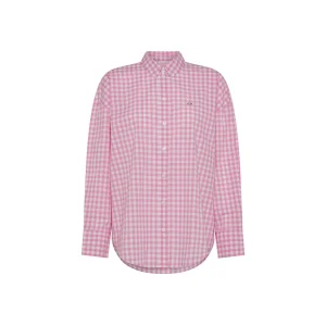 Sun68 Camicia Oversize a Vichy S35212 Bianco/Rosa