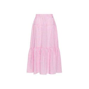 Sun68 Gonna Lunga Vichy S35217 Bianco/Rosa