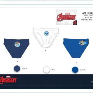 SLIP BIMBO IN COTONE 3PACK AVENGERS